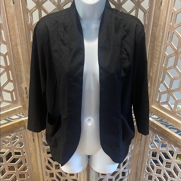 Abbeline Jackets & Blazers - Abbeline by Southmoon Under Elegant Black Light Weight Semi-Sheer Women's Jacket